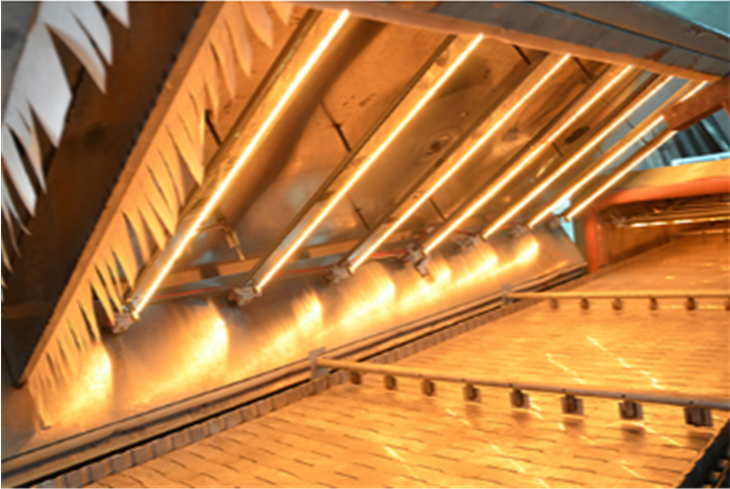 bread oven thermal element for temperature control