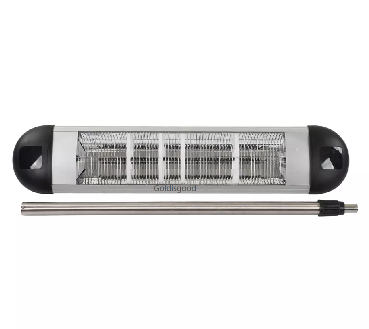 Distance between patio heater and ceiling