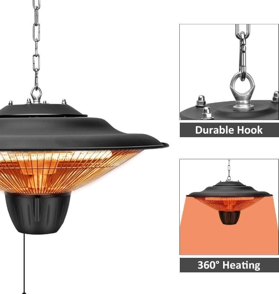 Electric outdoor heater waterproof